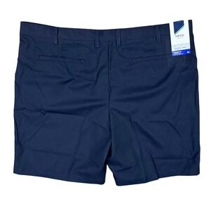 IZOD Golf Shorts Mens Size 44 Navy Blue Straight Fit Flat Front Dress Casual NEW